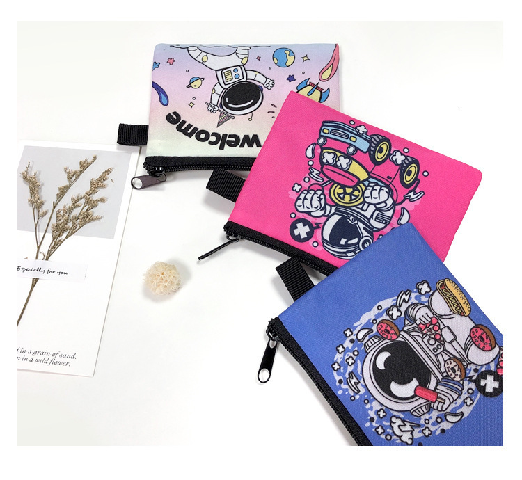 Amazon's New Cool Butterfly Print Coin Purse Student Portable Card Holder Coin Key Storage Bag Polyester