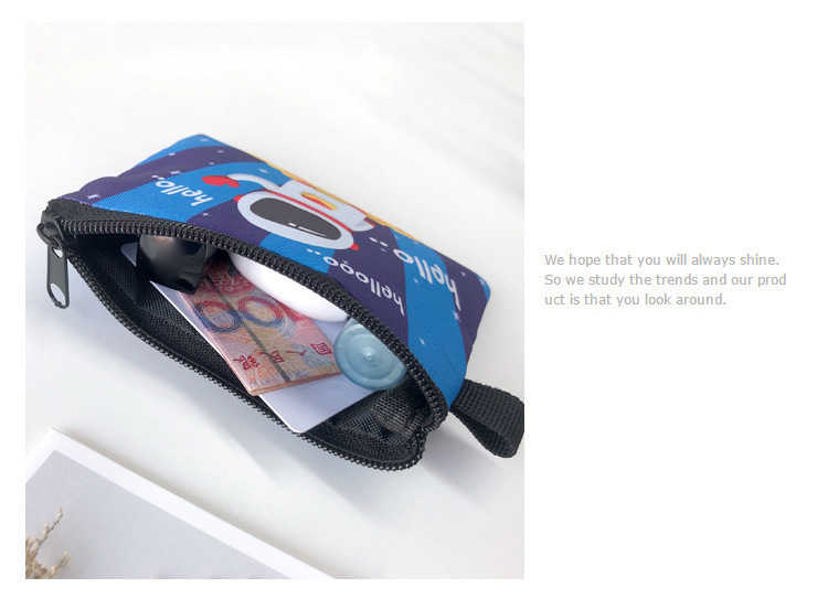 Amazon's New Cool Butterfly Print Coin Purse Student Portable Card Holder Coin Key Storage Bag Polyester