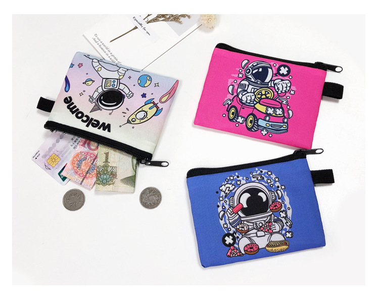 Amazon's New Cool Butterfly Print Coin Purse Student Portable Card Holder Coin Key Storage Bag Polyester