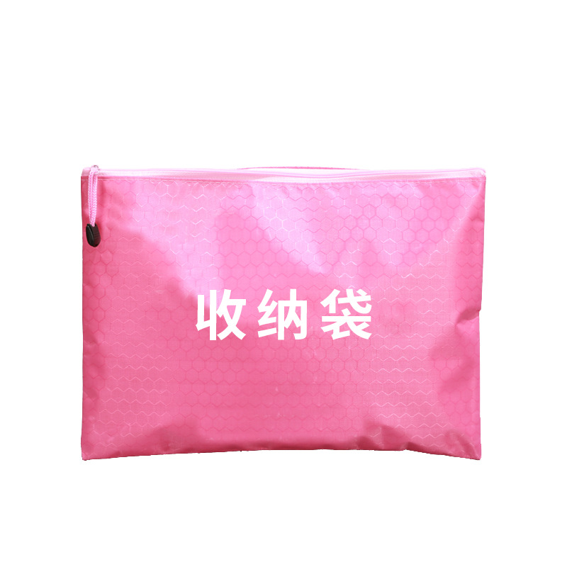 A4 Football Pattern Oxford Cloth Document Bag Wholesale Waterproof Thickened Zipper Storage Bag Colorful Portable Coin Purse