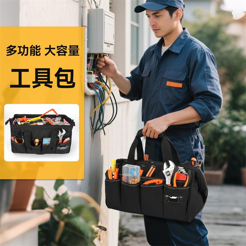 Cross-Border E-Commerce Hot-Selling Tool Bag Thickened Heavy-Duty Tool Bag Hardware Storage Bag Portable Gardening Portable Tool Bag