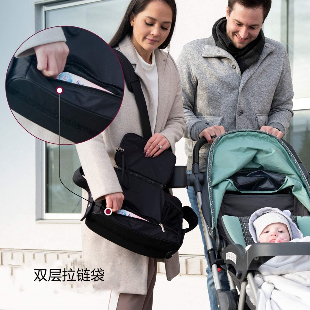 Cross-Border New Product Baby Stroller Bag, Large Capacity Storage Bag, Baby Stroller Storage Bag