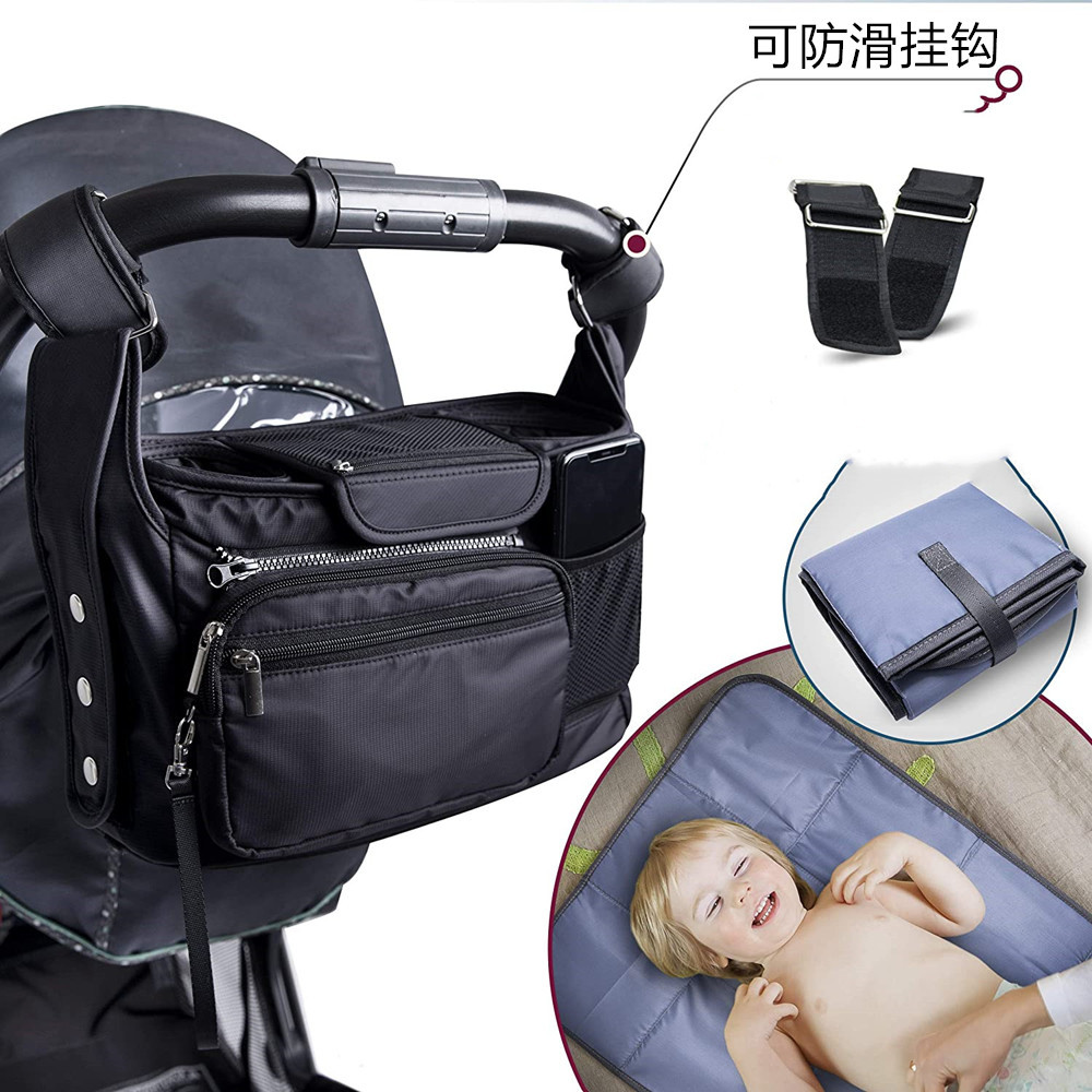 Cross-Border New Product Baby Stroller Bag, Large Capacity Storage Bag, Baby Stroller Storage Bag