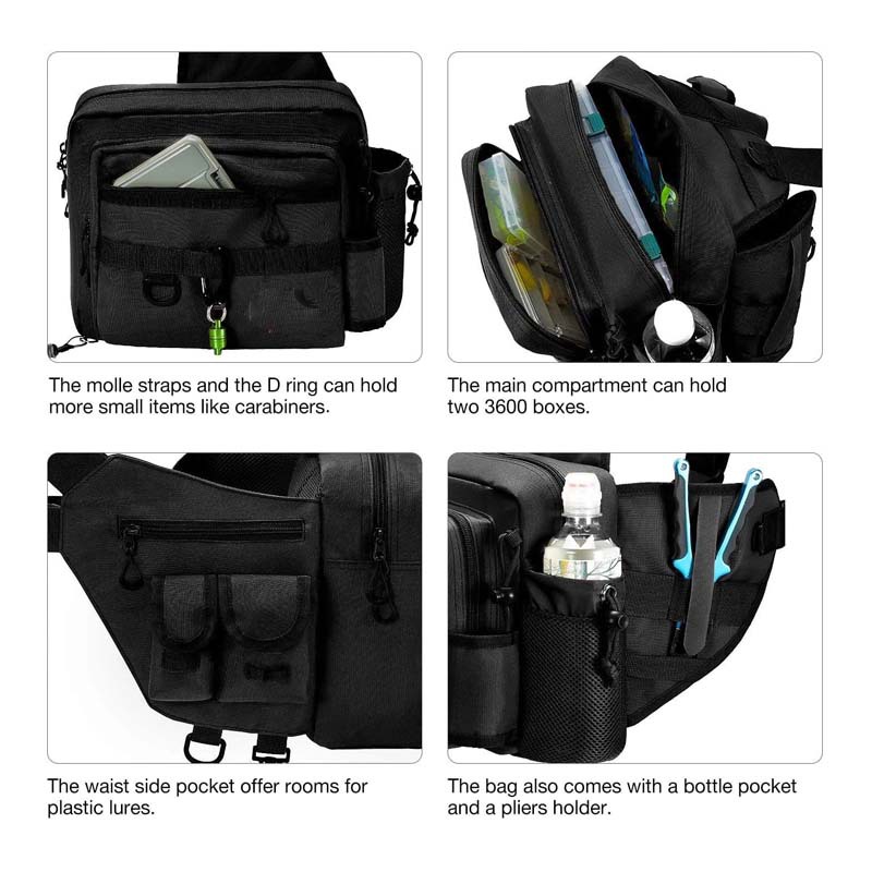 Cross-Border Hot-Selling Outdoor Fishing Gear Backpack, Portable Fishing Gear Storage Bag, Fishing Rod Bag