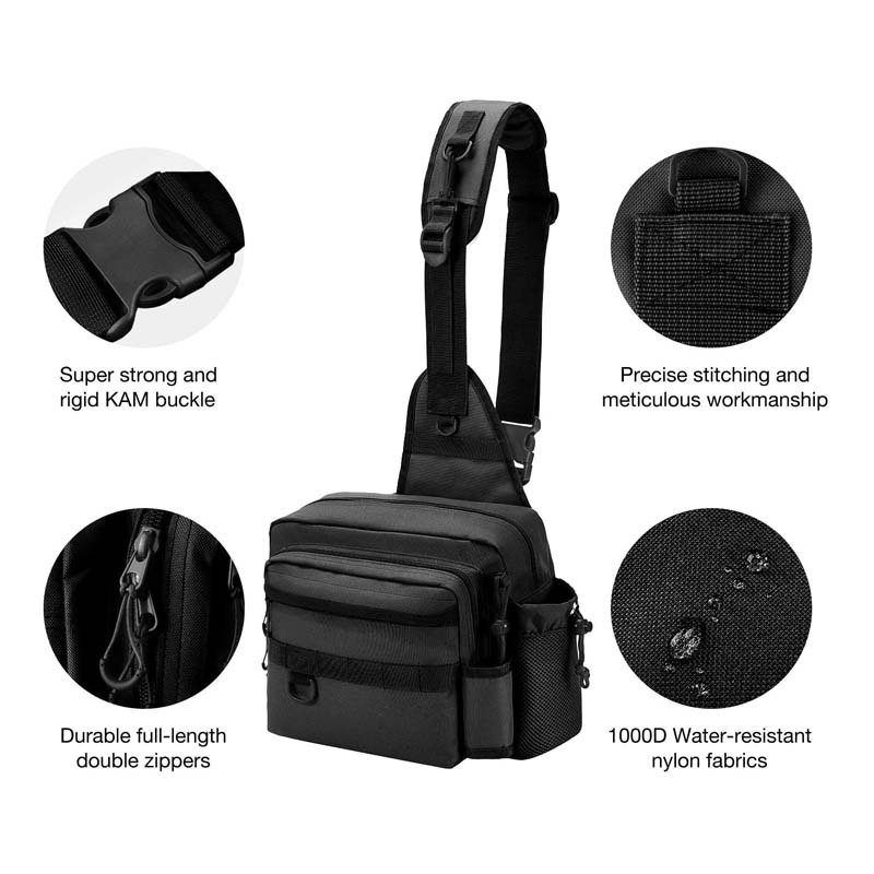 Cross-Border Hot-Selling Outdoor Fishing Gear Backpack, Portable Fishing Gear Storage Bag, Fishing Rod Bag