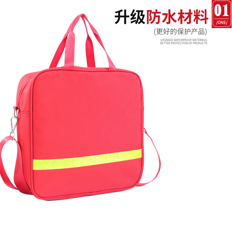 Firefighting Satchel Emergency Kit, Travel Car Medicine Cosmetics Bag, Outdoor Satchel Multi-Functional Tool Kit, Direct Supply