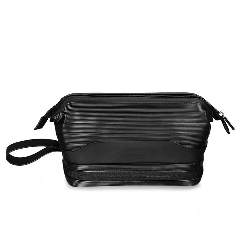 Factory Direct Sales New Pu Cosmetic Handbag Men's 2024 New Fashion Men's Cosmetic Bag Manufacturer