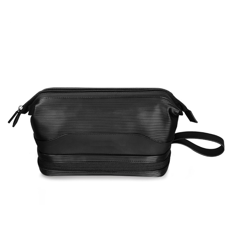 Factory Direct Sales New Pu Cosmetic Handbag Men's 2024 New Fashion Men's Cosmetic Bag Manufacturer