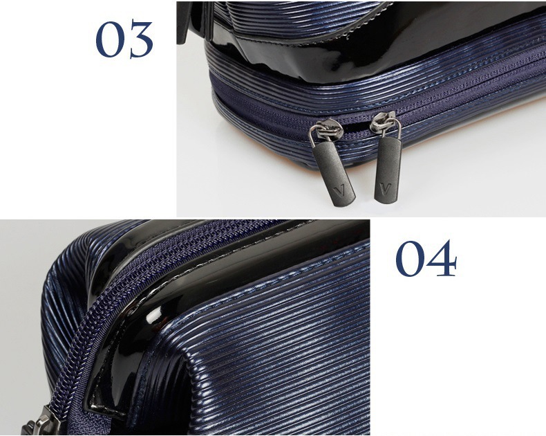 Factory Direct Sales New Pu Cosmetic Handbag Men's 2024 New Fashion Men's Cosmetic Bag Manufacturer