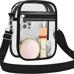 Uspeclare Transparent Wallet Stadium Approved Crossbody Bag Unisex Crossbody Bag