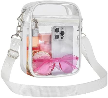 Uspeclare Transparent Wallet Stadium Approved Crossbody Bag Unisex Crossbody Bag