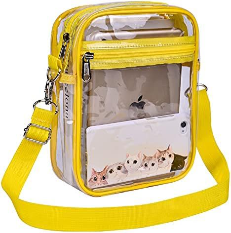 Uspeclare Transparent Wallet Stadium Approved Crossbody Bag Unisex Crossbody Bag