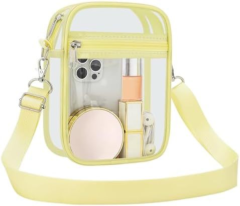 Uspeclare Transparent Wallet Stadium Approved Crossbody Bag Unisex Crossbody Bag