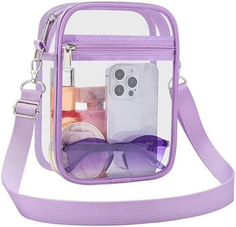 Uspeclare Transparent Wallet Stadium Approved Crossbody Bag Unisex Crossbody Bag