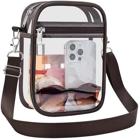 Uspeclare Transparent Wallet Stadium Approved Crossbody Bag Unisex Crossbody Bag
