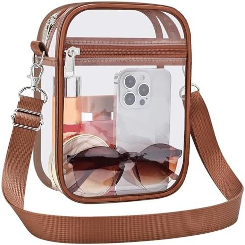 Uspeclare Transparent Wallet Stadium Approved Crossbody Bag Unisex Crossbody Bag