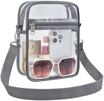 Uspeclare Transparent Wallet Stadium Approved Crossbody Bag Unisex Crossbody Bag