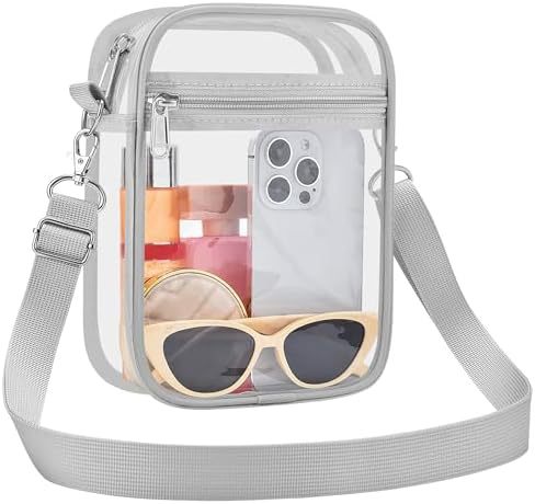 Uspeclare Transparent Wallet Stadium Approved Crossbody Bag Unisex Crossbody Bag