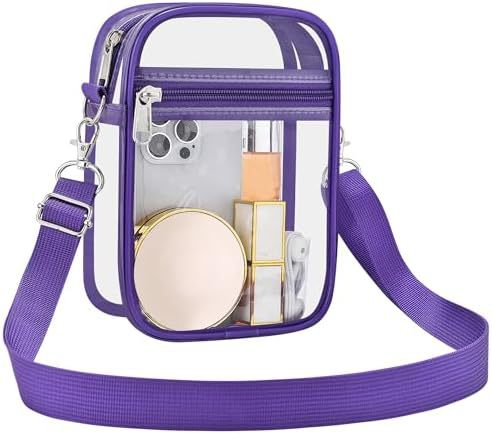 Uspeclare Transparent Wallet Stadium Approved Crossbody Bag Unisex Crossbody Bag
