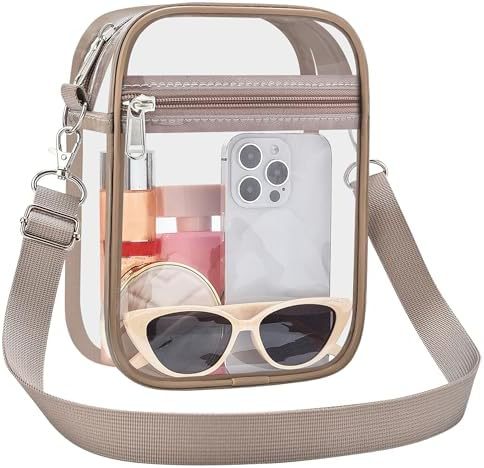 Uspeclare Transparent Wallet Stadium Approved Crossbody Bag Unisex Crossbody Bag