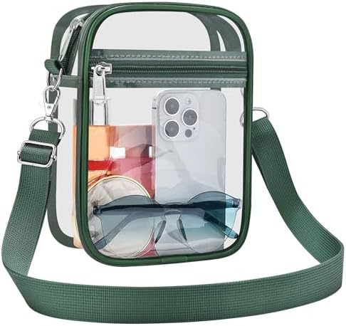 Uspeclare Transparent Wallet Stadium Approved Crossbody Bag Unisex Crossbody Bag