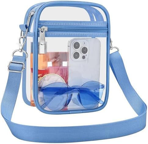 Uspeclare Transparent Wallet Stadium Approved Crossbody Bag Unisex Crossbody Bag