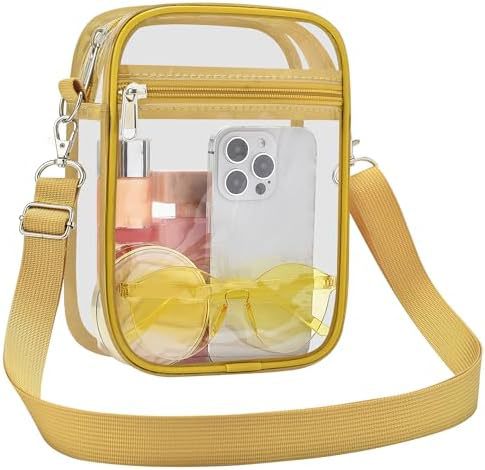 Uspeclare Transparent Wallet Stadium Approved Crossbody Bag Unisex Crossbody Bag