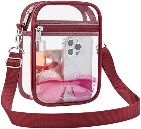 Uspeclare Transparent Wallet Stadium Approved Crossbody Bag Unisex Crossbody Bag