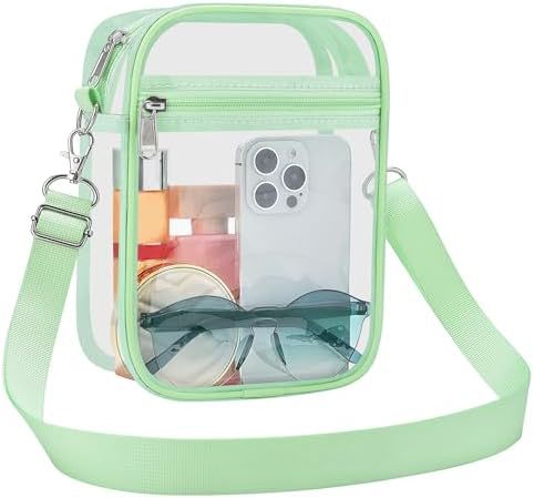 Uspeclare Transparent Wallet Stadium Approved Crossbody Bag Unisex Crossbody Bag
