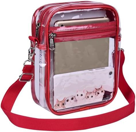 Uspeclare Transparent Wallet Stadium Approved Crossbody Bag Unisex Crossbody Bag
