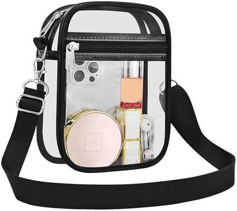 Uspeclare Transparent Wallet Stadium Approved Crossbody Bag Unisex Crossbody Bag