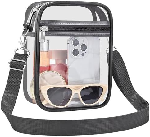 Uspeclare Transparent Wallet Stadium Approved Crossbody Bag Unisex Crossbody Bag