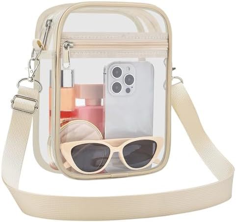 Uspeclare Transparent Wallet Stadium Approved Crossbody Bag Unisex Crossbody Bag