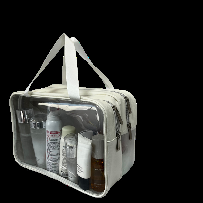 Waterproof Portable Toiletry Bag, New Makeup Bag with Dry and Wet Separation, Bath Pouch, Swimming Storage Bag, Women's Travel Cosmetics