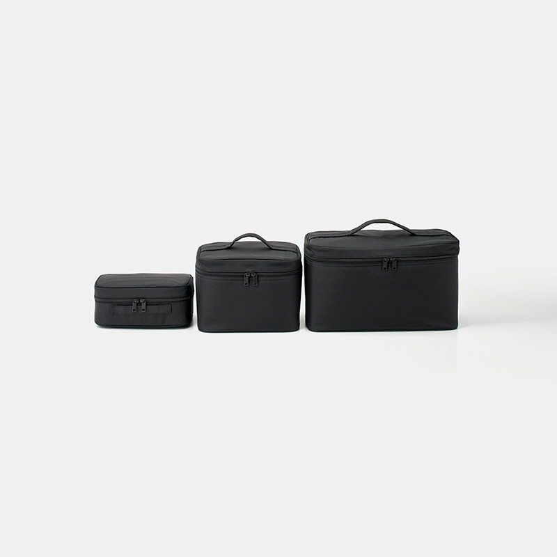 Muji Nylon Cosmetic Bag Toiletry Bag Travel Home Large Capacity Storage Partition